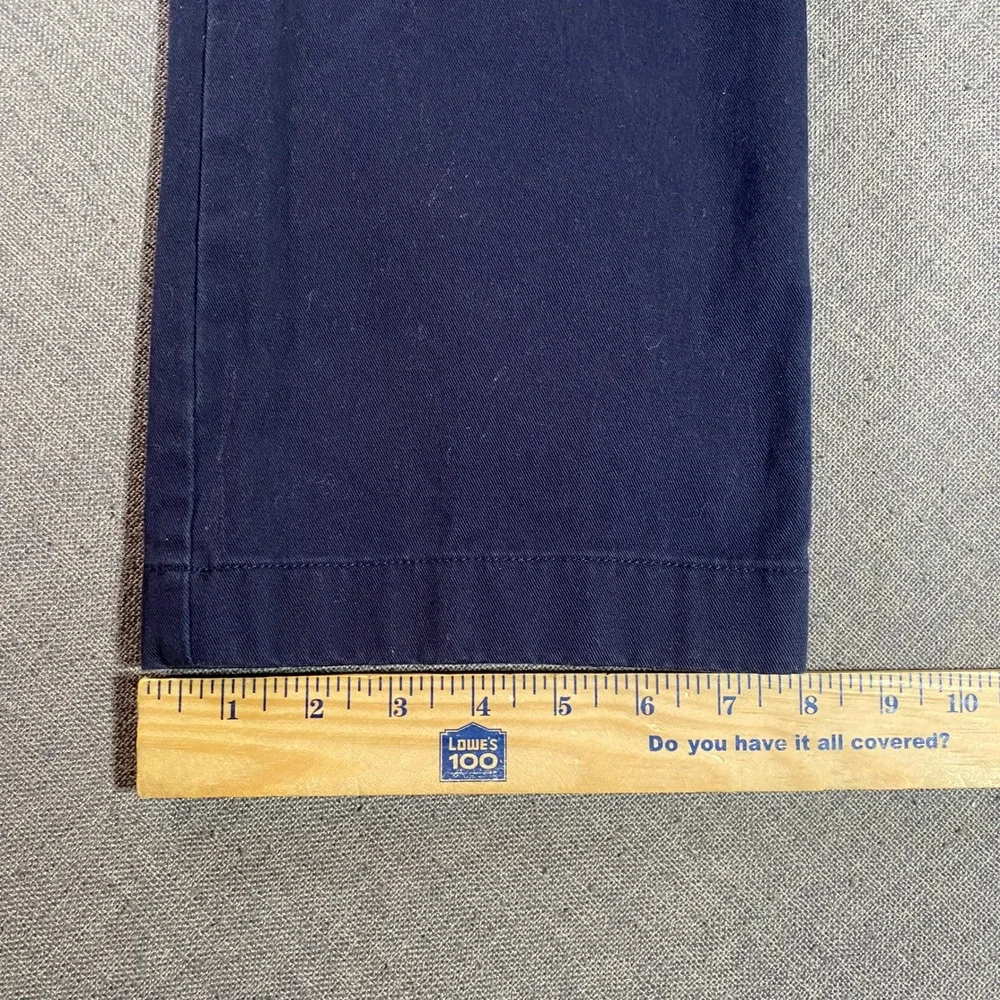 J. Crew The Bleecker Mens Chino Pants 34x34 Navy Blue Cotton Blend Casual